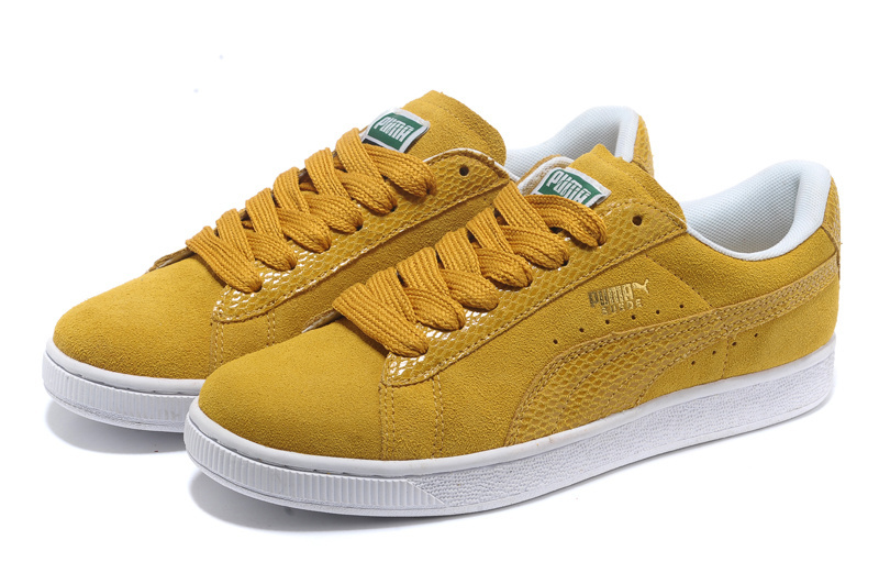basket puma jaune moutarde