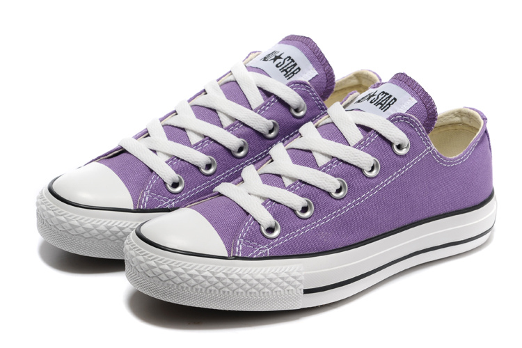 converse basse enfant violet