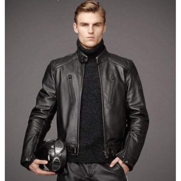 blouson cuir versace
